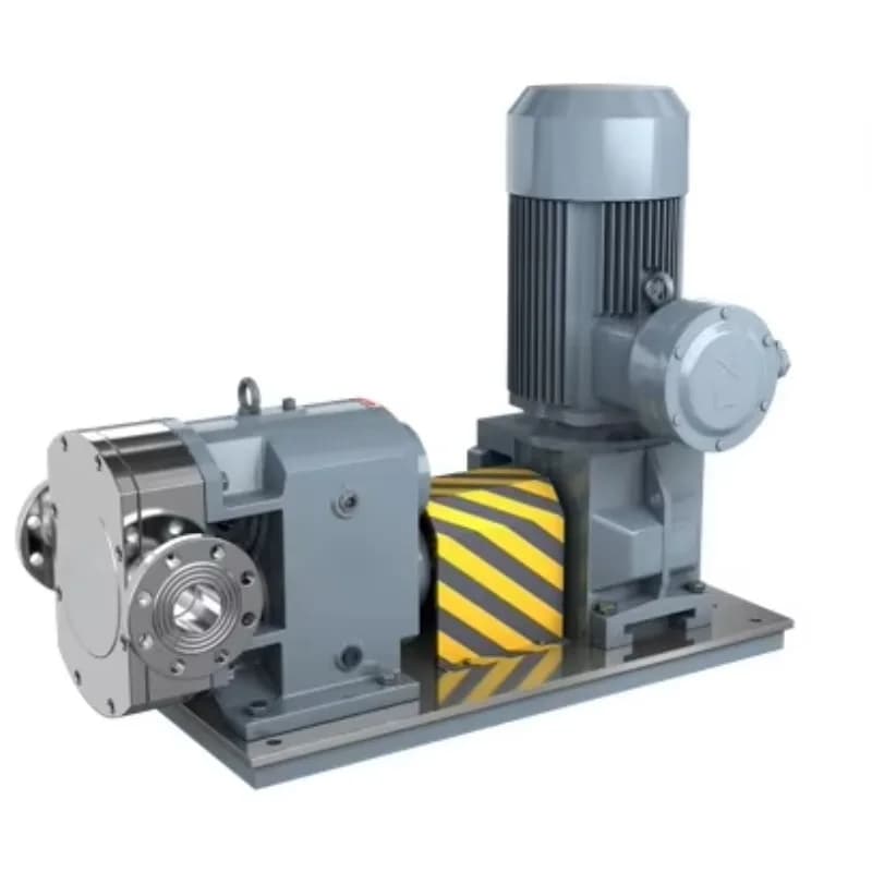 Food Grade Transfer Rotor Lobe Pump High Viscosity Food Paste Fluid Cream Rotary Lobe Transfer Pump with Trolly