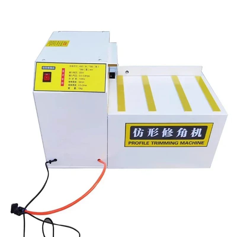 Profile trimming machine, woodworking chamfering machine, wardrobe door panel chamfering machine, chamfering machine