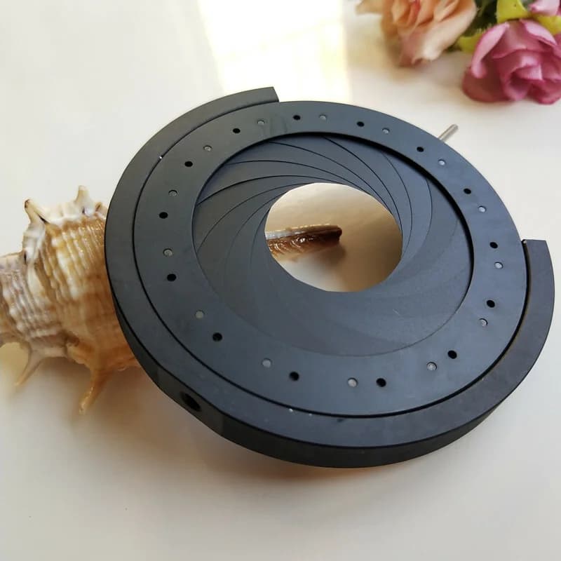 Microscope Camera Adjustable Aperture 3-52mm Iris Diaphragm M4 Thread With Supporting Bracket Microscope