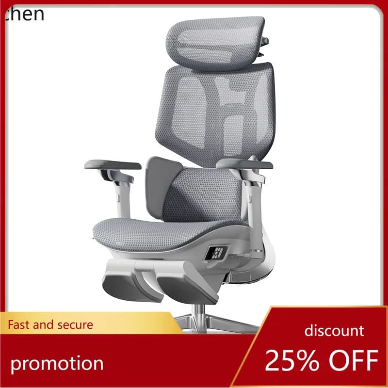 CZ Black and White Tone Intelligent Ergonomic Chair Electric Computer Chair Sedentary Gaming Office Chair