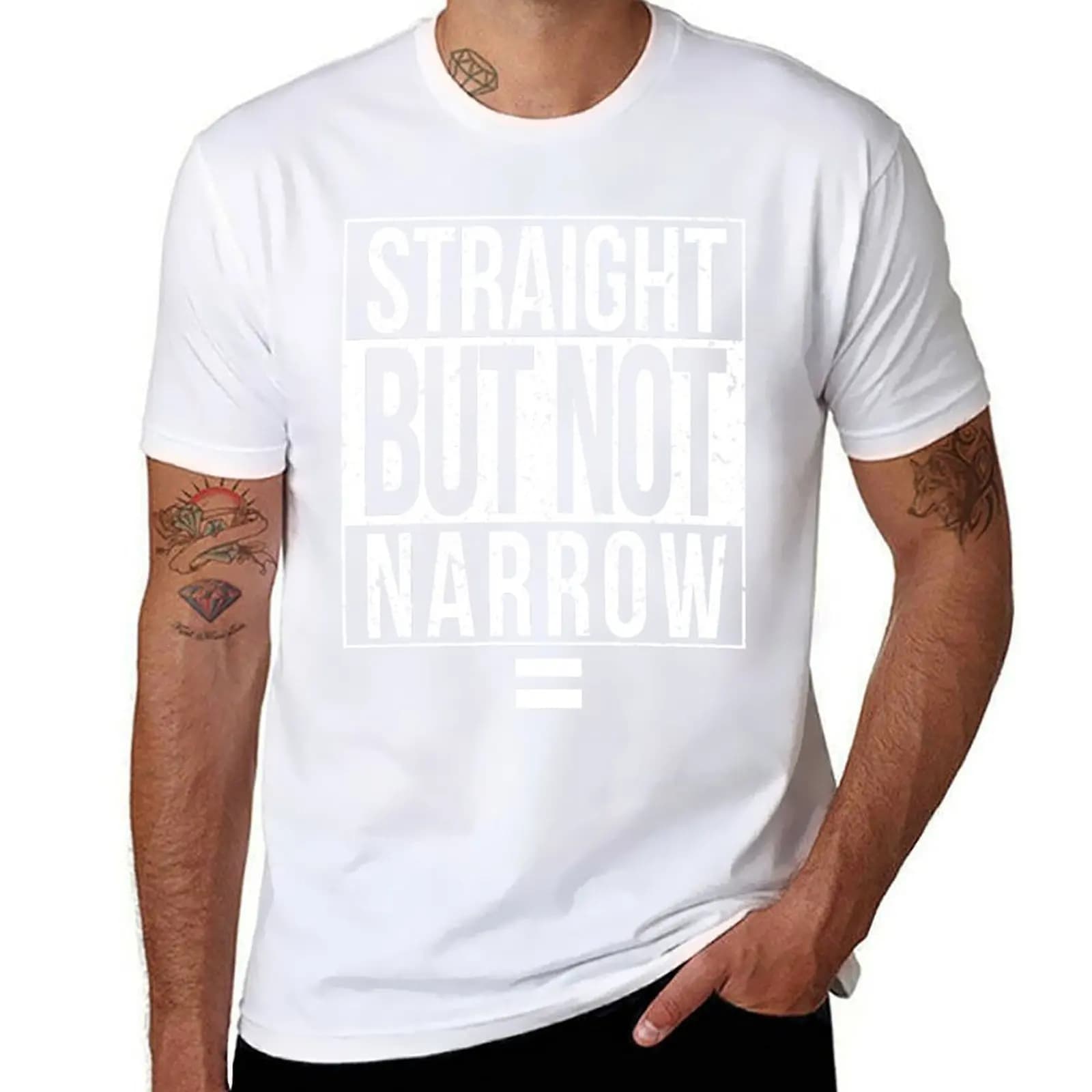 Straight But Not Narrow - Compton Style T-Shirt man t shirts graphic cotton t shirt pack T-Shirt
