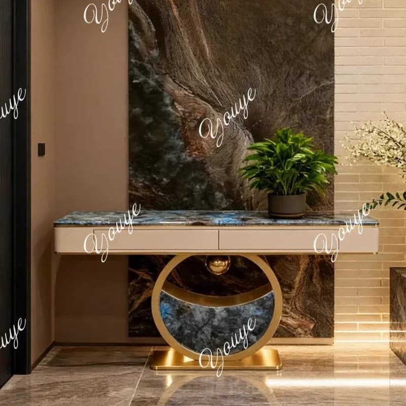 XM Light Luxury Entrance Cabinet Entry Door Small Apartment High-end Villa Living Room Decorative Cabinet Italian High-end Entra