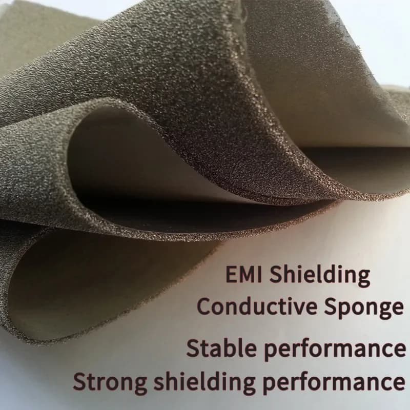EMI Shielding Conductive Sponge, Single Sided Adhesive Conductive Foam For Electronic Equipment