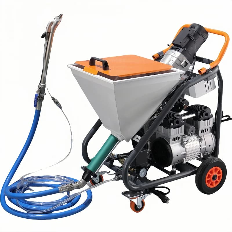 F9 6000W Electric Wall Waterproof Paint Putty Screw Pump Spraying Machine Real Stone Paint Cement Mortar