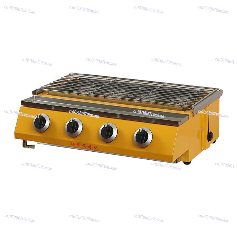 Commercial Grill Gas Grill Kebabs Machine Grilled Oysters Scallops Night Market Stall