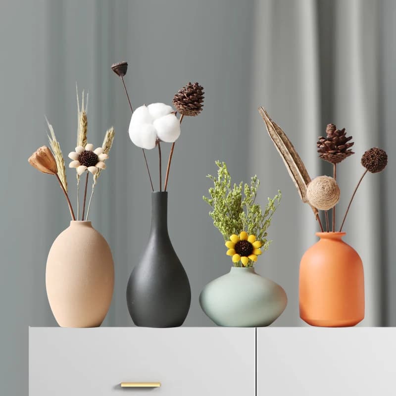 Office Decor Kitchen Vases Retro House Design Decorations Vintage Bathroom Vases Desk Decoration Home Decor Floreros
