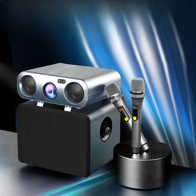 Home theater Karaoke projector, home ultra high definition sound, outdoor camping projector