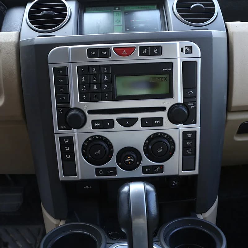 For Land Rover Discovery 3 LR3 2004-2009 car interior decoration frame cover sticker interior decoration accessories ABS silver