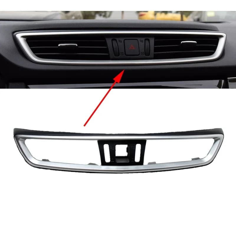 Car Dashboard Air Conditioner Outlet Vent Decorative Frame Grille for Nissan X-Trail 2014 2015 2016 2017 2018 2019 2020 Qashqai