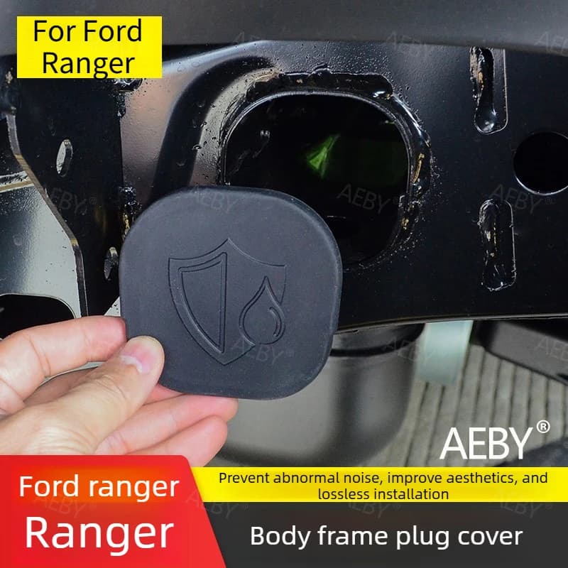 For Ford Ranger 2022-2026 Frame rail end cover silicone dustproof and waterproof buckle,Girder back cover,Anti-corrosion