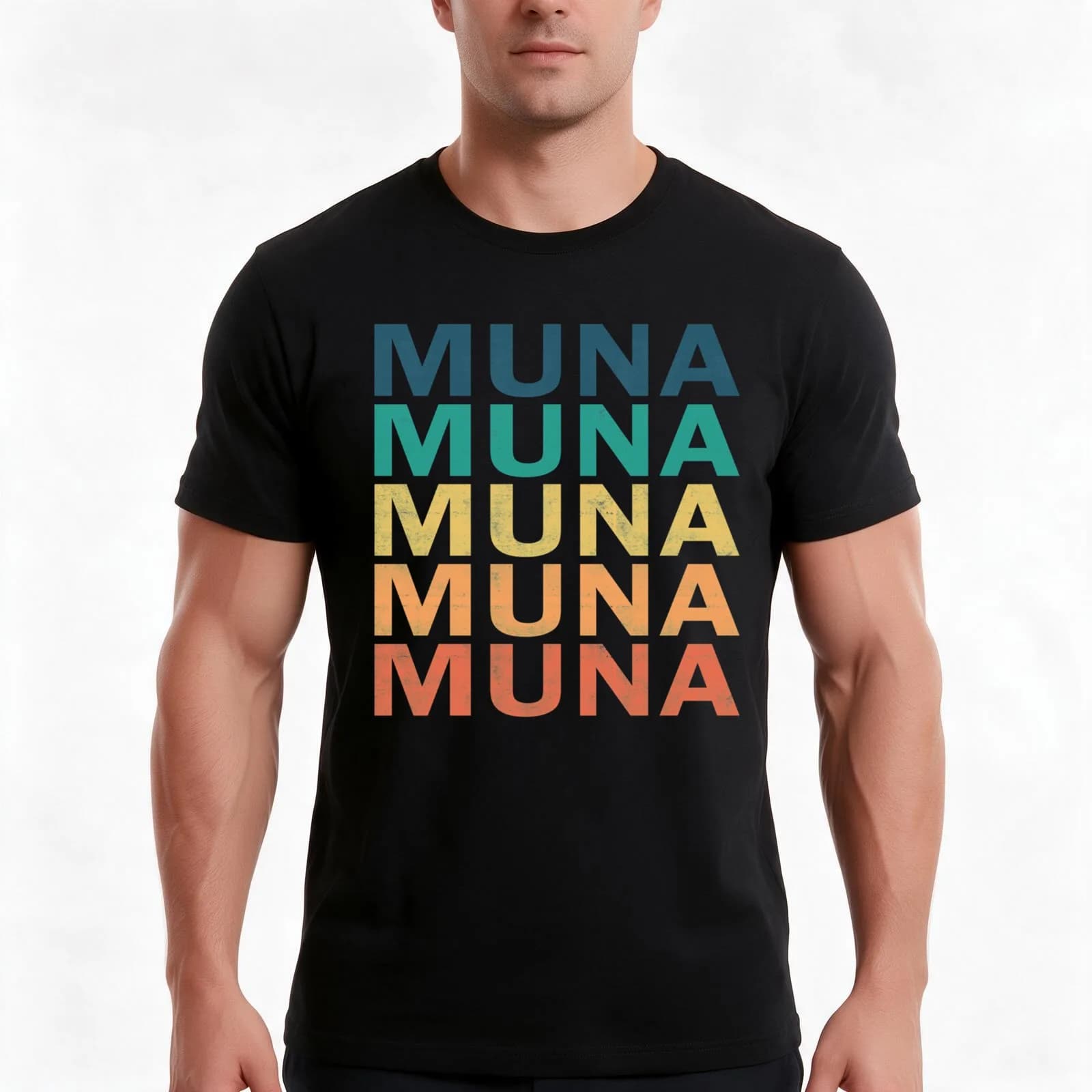Muna Name T Shirt - Muna Vintage Retro Muna Name Gift Item Tee T-Shirt Summer Casual Cotton Tee, Unisex Men Women