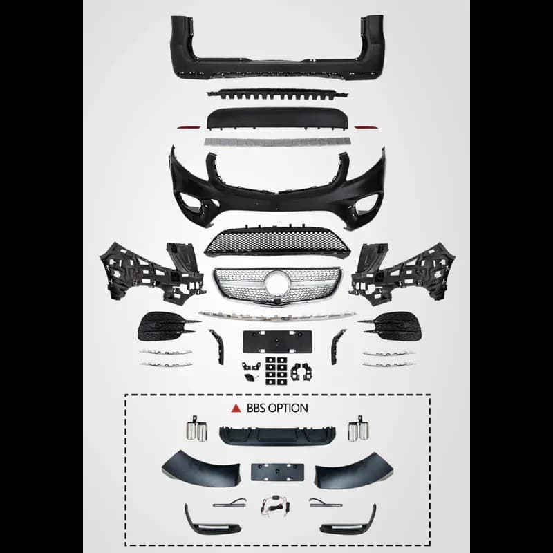 High-Peormance Car Modification Bodykit W447  Body Kit Merce-Des Bumper Grille For  V-Class W447 Sport Style  Bbs