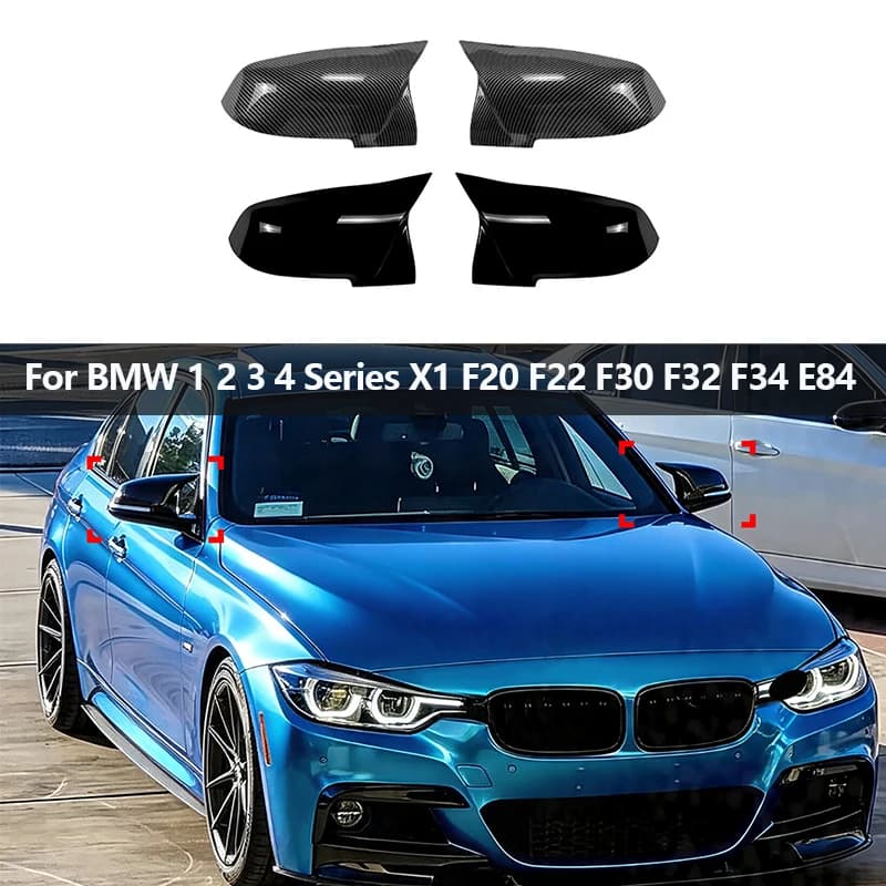For BMW 1 2 3 4  Series X1 F20 F22 F30 F32 F34 E84 Car horn rearview mirror housing modificationExterior accessories