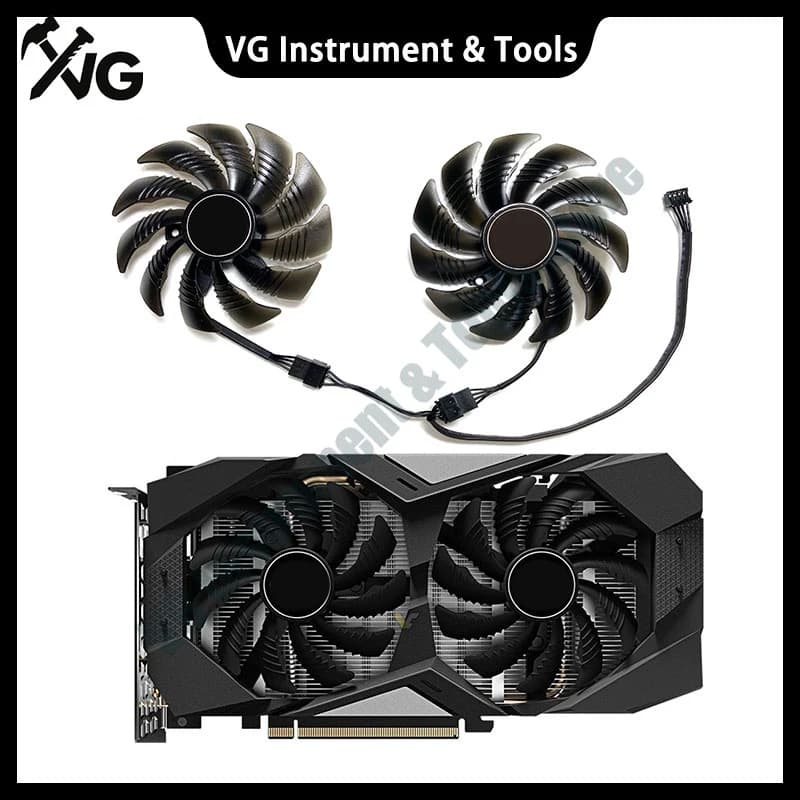 New For GIGABYTE GeForce RTX2060 GTX1660 1660ti 1660 SUPER Graphics Card Replacement Fan T129215SU