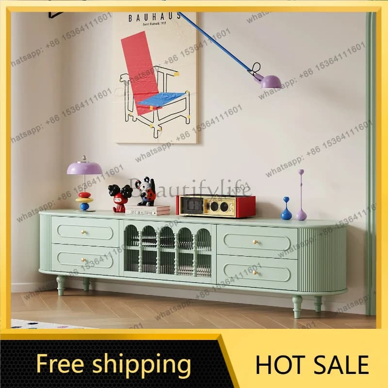 zj.Glass Narrow Tv Tables Long 200cm Center Dining Drawers Tv Cabinets Book Display Design Mobili Per Il Soggiorno Home Accessor