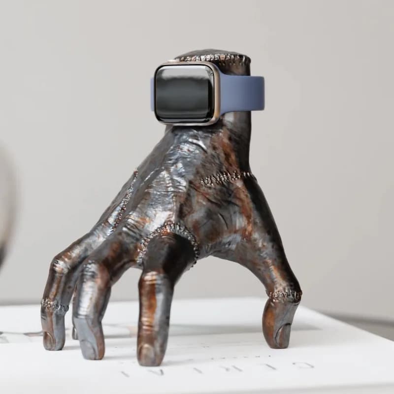 Hand-shaped Desktop Ornament Compatible with IWatch 1-8/Se/Ultra Charger Dock Realistic High-end Desktop Ornaments