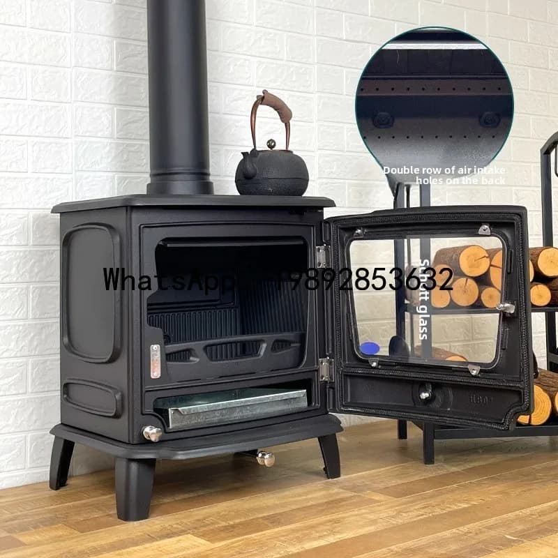 XX Fireplace Wood Cast Iron Home Wood-Burning Heating Living Room Self-Built Villa Homestay Rural Fireplace
