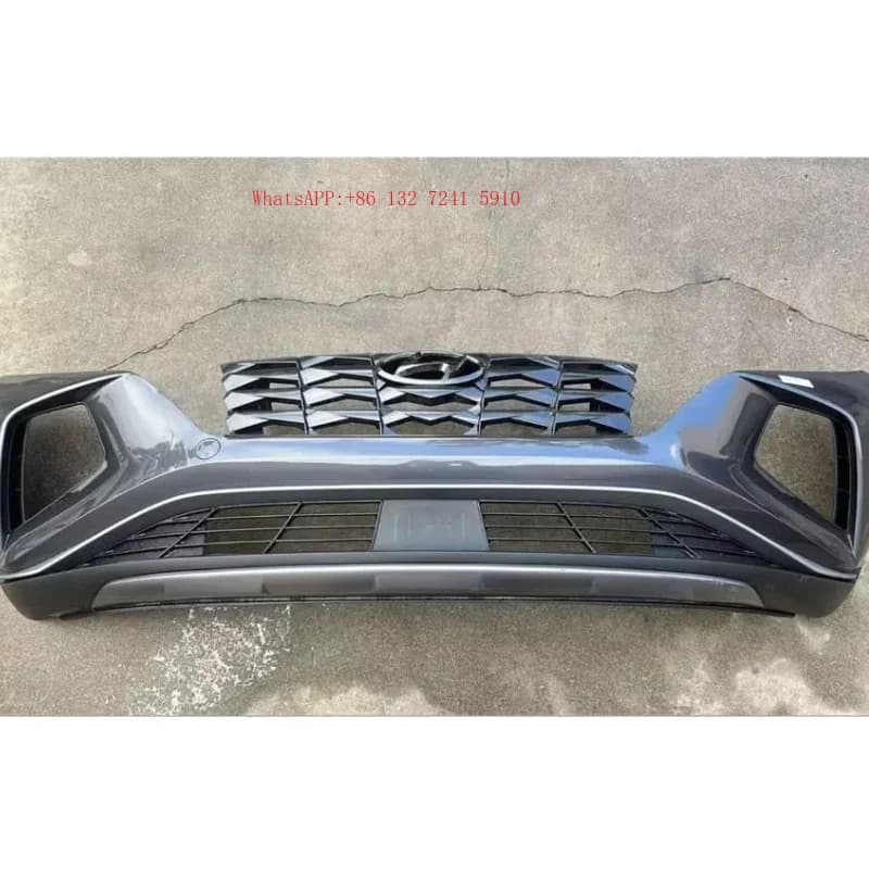 Bestseller 2022 Hyun Dai Tuon Split-type Front Bumper Equipped with Chrome Trim Strips and  Mounting Holes