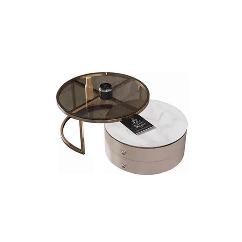 #Cream-Style Stone Slab Coffee Table: a Sophisticated, Modern, Minimalist Metal Coffee Table for the Living Room