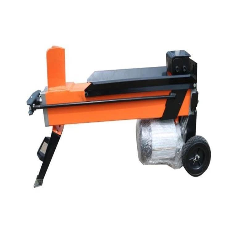 Small electric hydraulic firewood splitter 2200W power 8T automatic rural wood splitter, cross cutter head firewood splitter