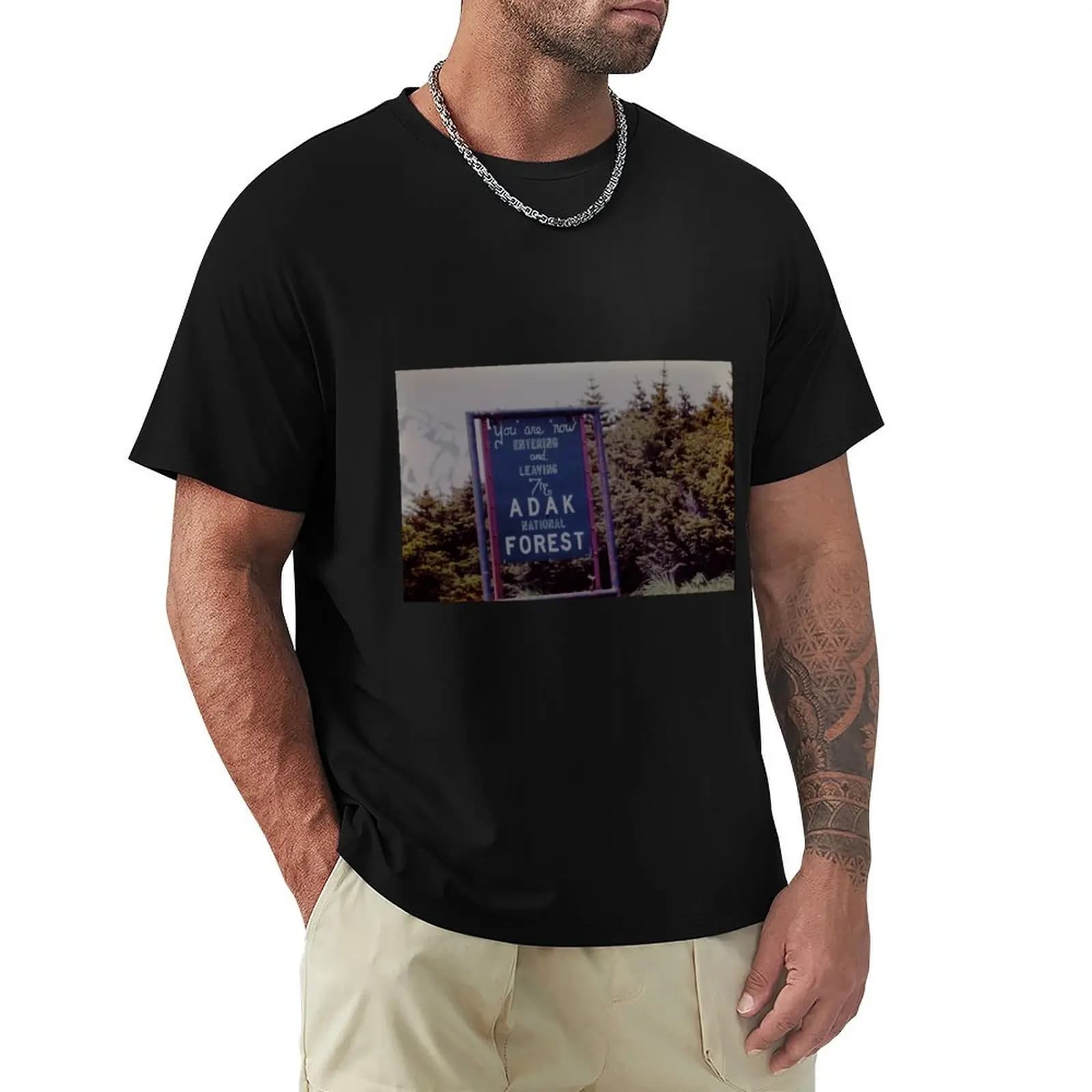 Adak National Forest T-Shirt Utility Work Short Sleeve Top