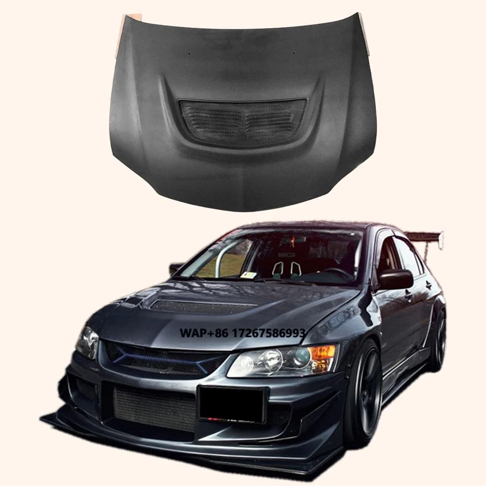 For Evolution EVO 7 8 9 OE Type Matte Double Carbon Front Hood Bonnet