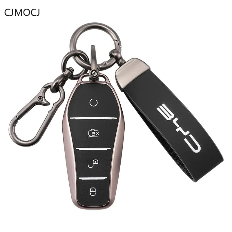 Premium TPU Key Cover Case for BYD Han EV / Seagull /Song Plus / Song Pro (2024) - Protective Key Fob Shell with Textured Finish