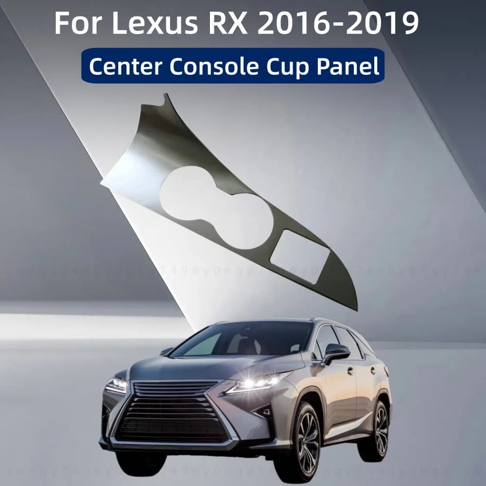Car Upgrade Styling ABS Center Console Cup Panel For Lexus RX 2016 2017 2018 2019 Cars Modification Decoration Accessories