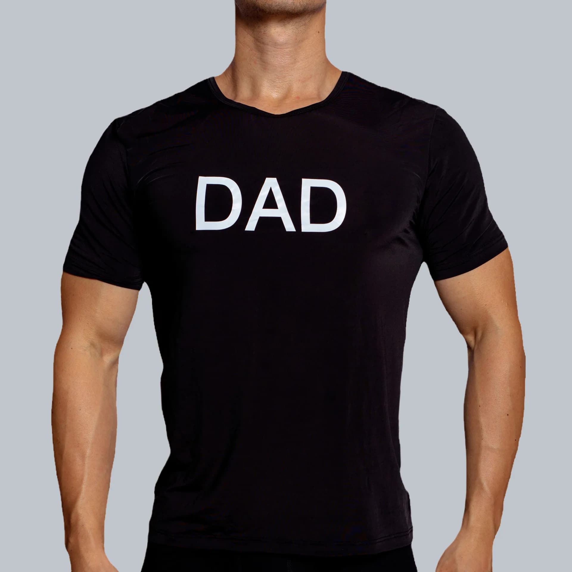Men's T Shirt Vest Letter DAD Print Funny Ice Silk Thin Smooth Quick Drying Vest Personality Home Tights Fitting Sleeveless