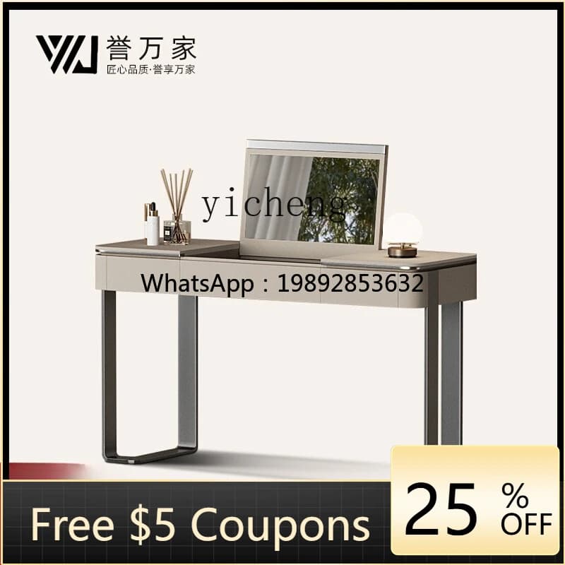 minimalist flip dresser bedroom modern minimalist light luxury stainless steel premium makeup table home accessories