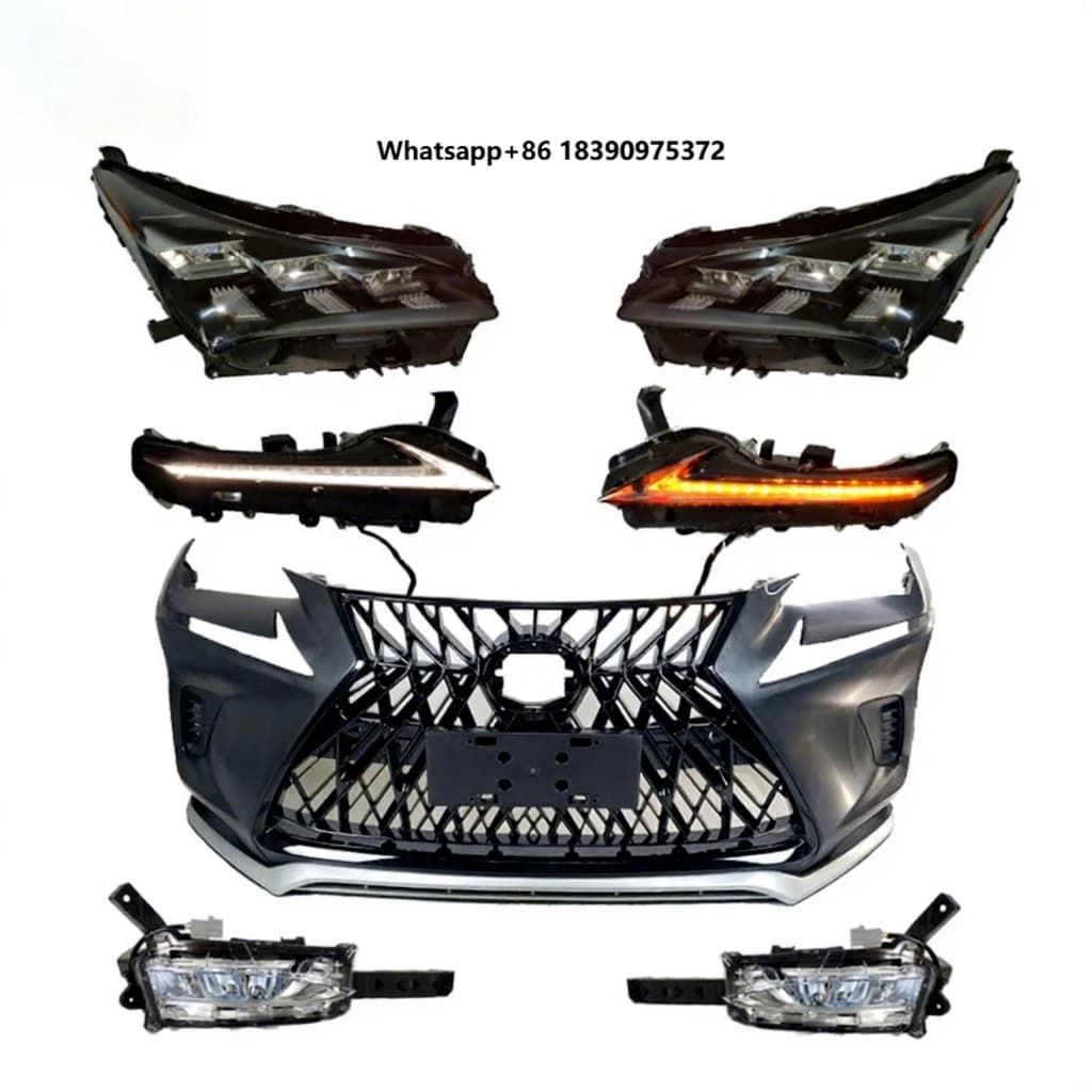 Body Kit for 2014 Nx200t Upgrade 2018 NX300 Super Sport Headlamp Bumper  Grille 3 Len Headlamp 52119-78943