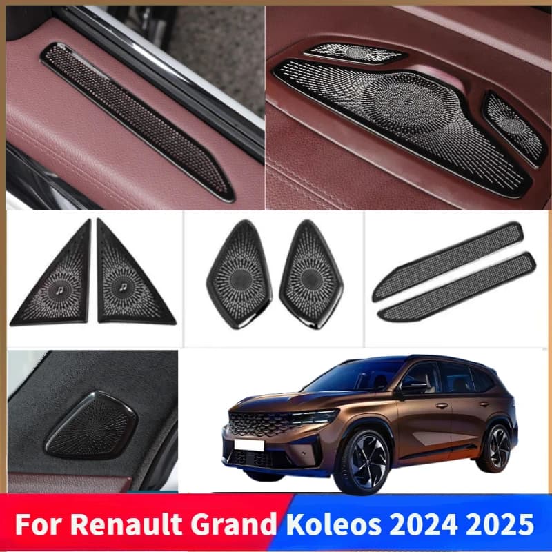 For Renault Grand Koleos 2024 2025 Dashboard Reading Light Lamp Door Speaker Audio Loudspeaker Sound Frame Cover Trim