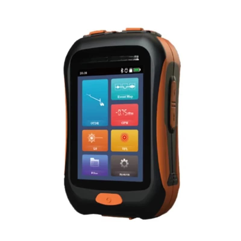 Mini OTDR Active Fiber Live Test 1550nm (1490/1577nm) 22dB Optical Fiber Reflectometer with Event Map OPM VFL OLS Touch Screen