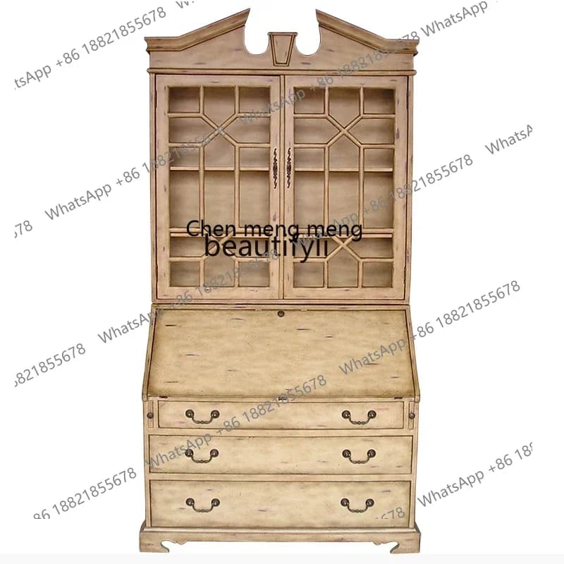 xx1American furniture side cabinets, vintage lockers, Mediterranean painted antique foyer entrance cabinet