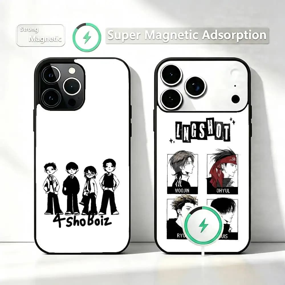 Hip-hop L-LNGSHOT  Phone Case For iPhone17,16,15,14,13,12,11 Plus,Pro Compatible with magnetic wireless charging