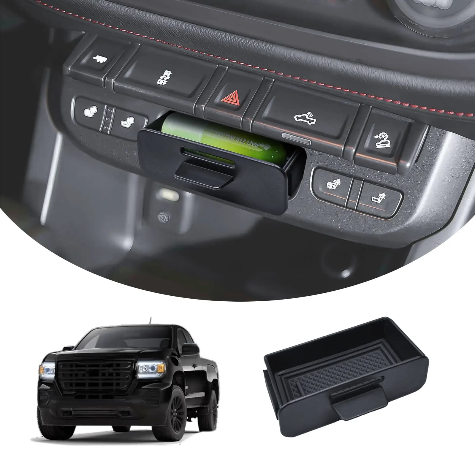 Center Console Organizer Drawer Storage Hidden Box for 2015-2022 Chevy Colorado LT/Z71/ZR2 & 2015-2022 GMC Canyon SLE/SLT/Denali