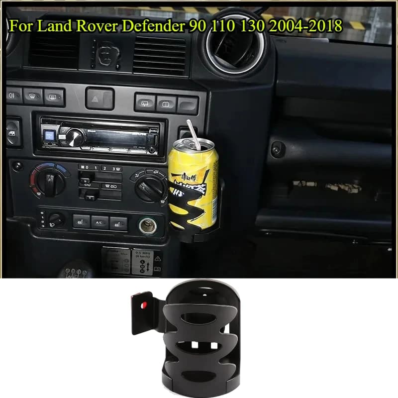 For Land Rover Defender 90 110 130 04-18 Car Cup Holders Truck Water Bottle Mount Stand Drinks Organizer Basket Car Accessories