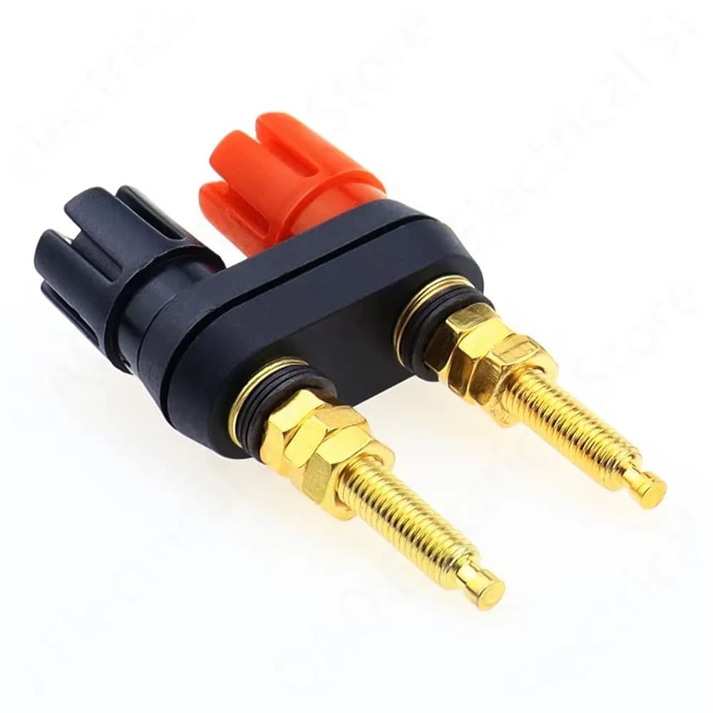 Conector  enchufe Banana chapado en oro, amplificador  altavoz, poste  encuarnación  Terminal extendido, 1 piezas