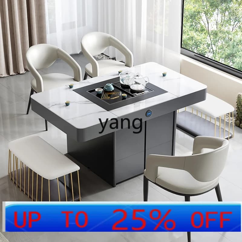 LMM tea table home small tea table modern simple balcony multi-functional lifting kung fu coffee table