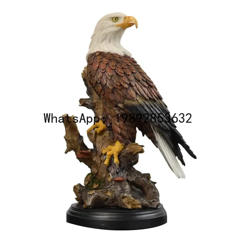 A1 Resin Handicrafts Simulation Animal Sculpture Eagle Falcon Simulated Bird Decorative Figurines Home Decoration Accessories