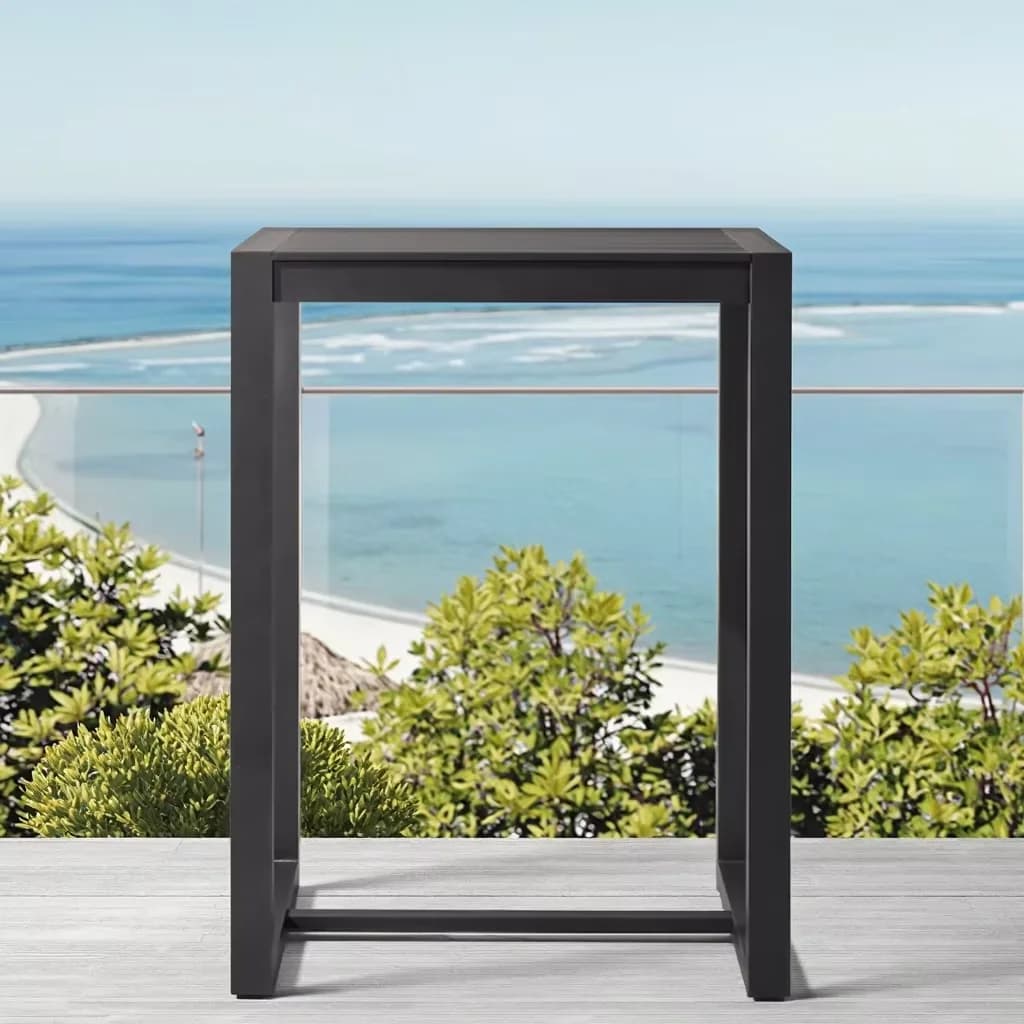 Green Simple Garden Furniture Outdoor Aluminum bar Table