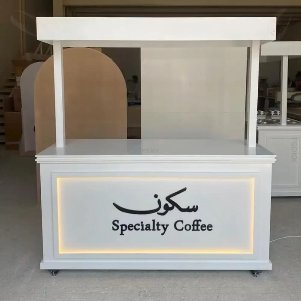 PVC Acrylic White Candy Dessert Cart With Wheels for Parties Festival Event Backdrop Wedding