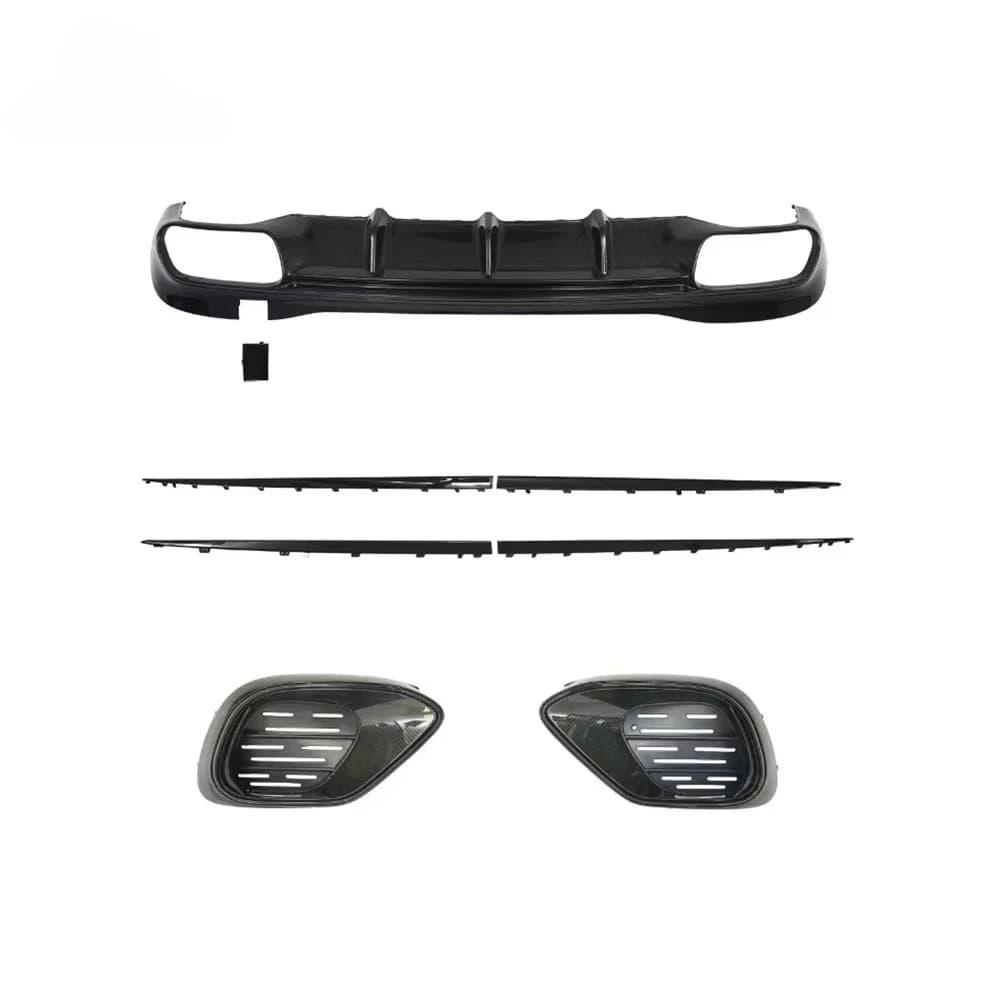 For 2021Y+ S Class W223 S63 Auto Accessory Replacement Parts Dry Carbon Fiber 1:1 Rear Lip Side Skirts & Light Cover New Conditi