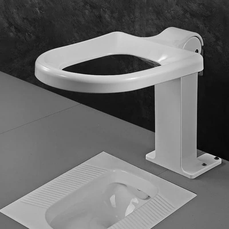 Toilet toilet, foldable wall thickened elderly pregnant women squatting pit squatting toilet changed to toilet household
