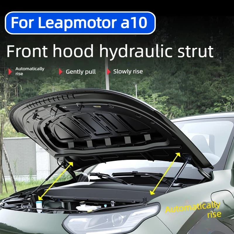 For Leapmotor A10 B03X Car Front Hood Hydraulic Rod Automatically Bounce Up Engine Hood Support Rod Car Specific Accessories