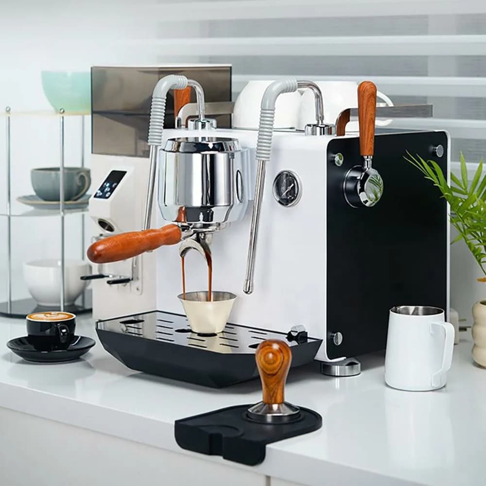 Extraction Steam Pressure Gauge Illuminated Side Panels  Coffee Machine Coffee Maker