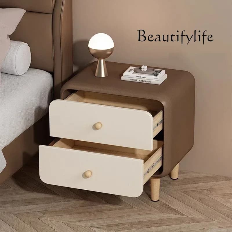 BJ Luxury Beauty Bedside Table Simple Trendy Exquisite Glamour Night Table European Storage Meble Do Pokoju Bedroom Furnitures