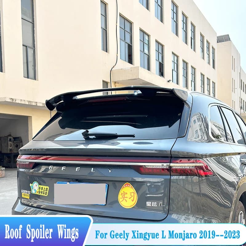 For 2019-2023 Geely Xingyue L Monjaro Rear Trunk Roof Spoiler Lip Wings ABS Plastic Car Exterior Tuning Trim BodyKit Accessories