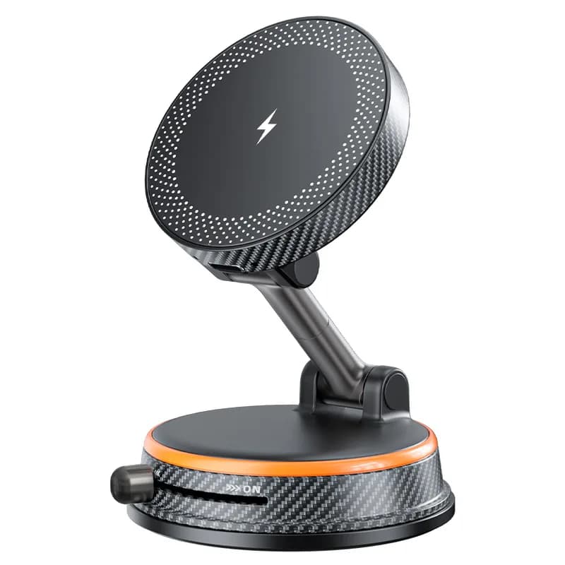 New Magnetic Suction Car Bracket Automotive Universal Center Console Navigation Vacuum Adsorption Wireless Charging