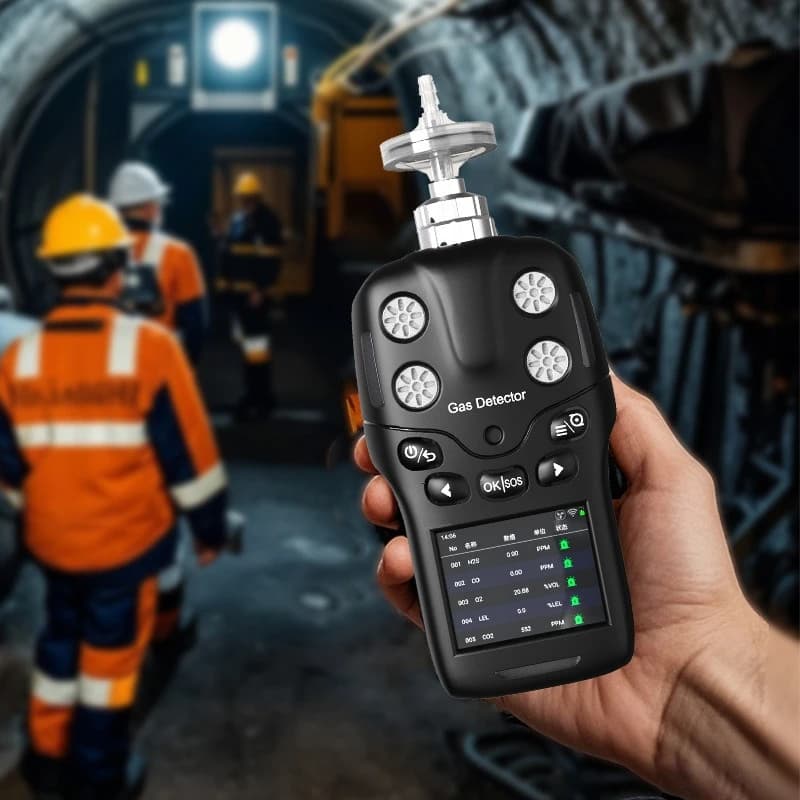 Portable composite detector, gas vulcanization, four-in-one detector